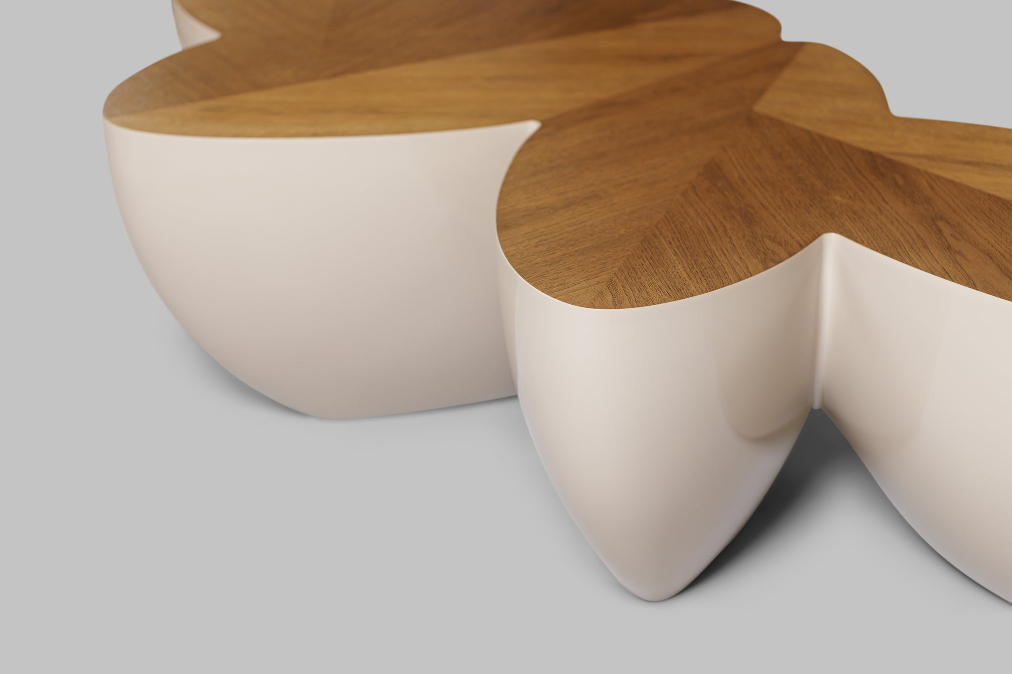 detailed shot of Modern Snow day white oak Finish Sizzle 3