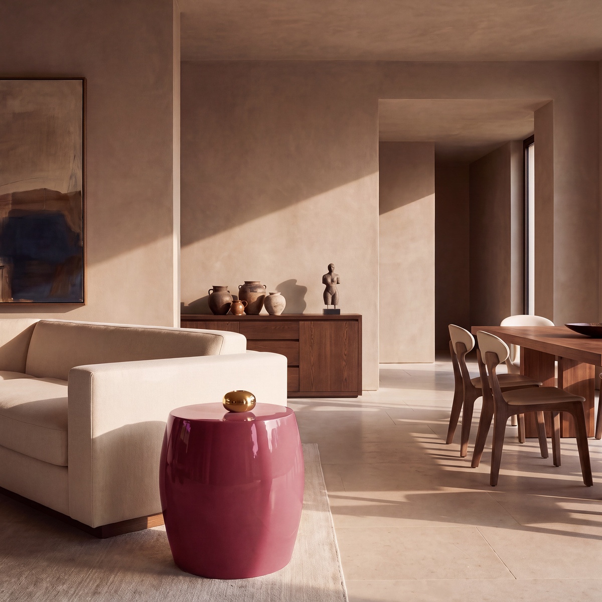 Fiesta Raspberry Living Room