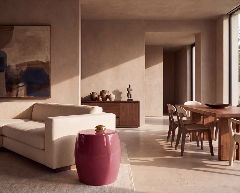 Fiesta Raspberry Living Room