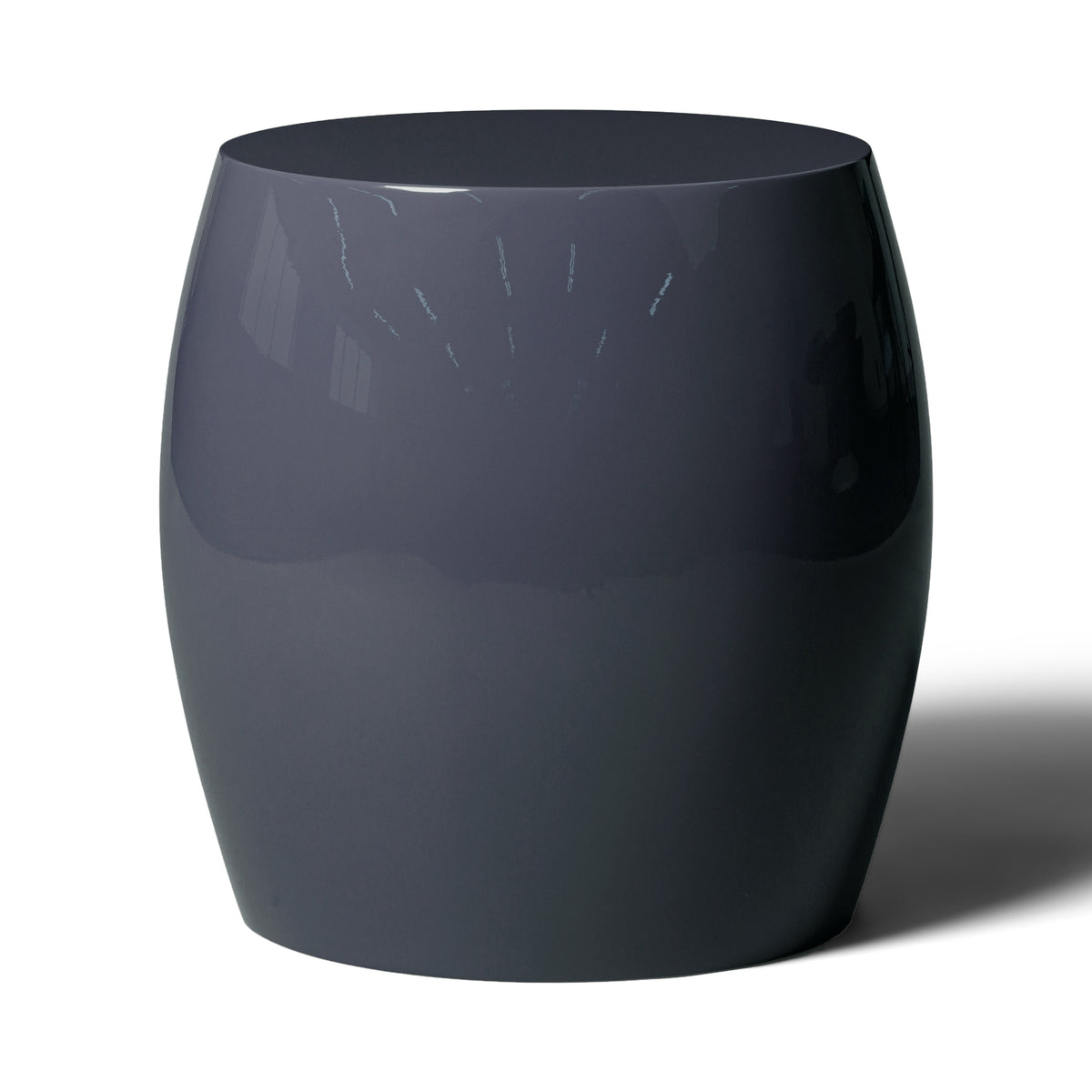 Modern Pilot Blue High Gloss Lacquer Finish Morocco Side Table