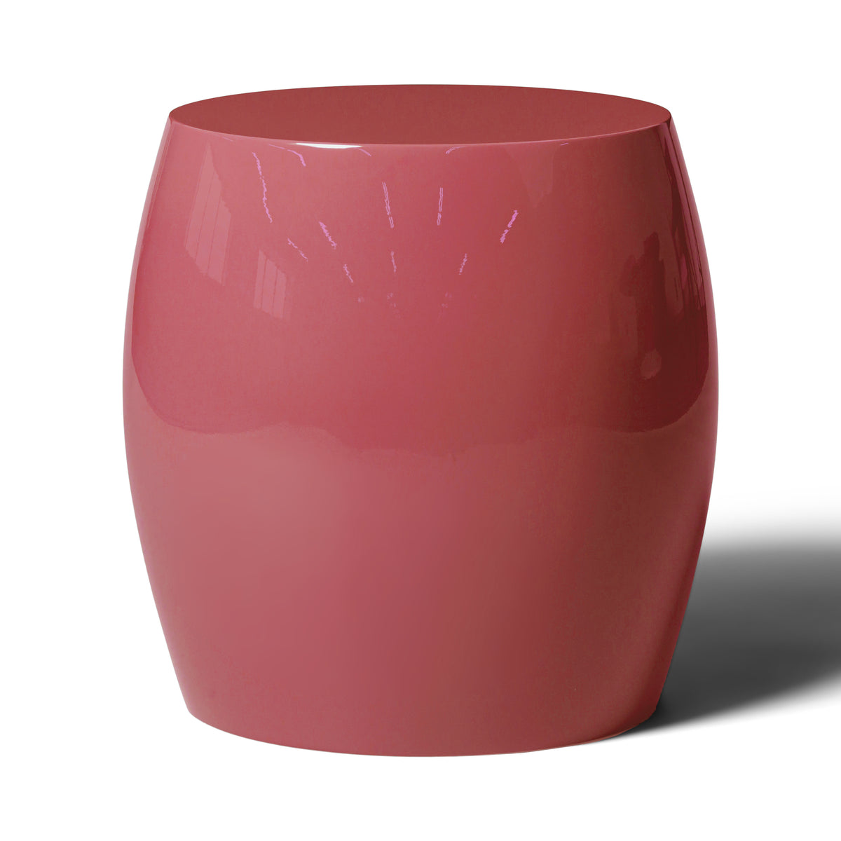 Modern Raspberry High Gloss Lacquer Finish Fiesta Side Table