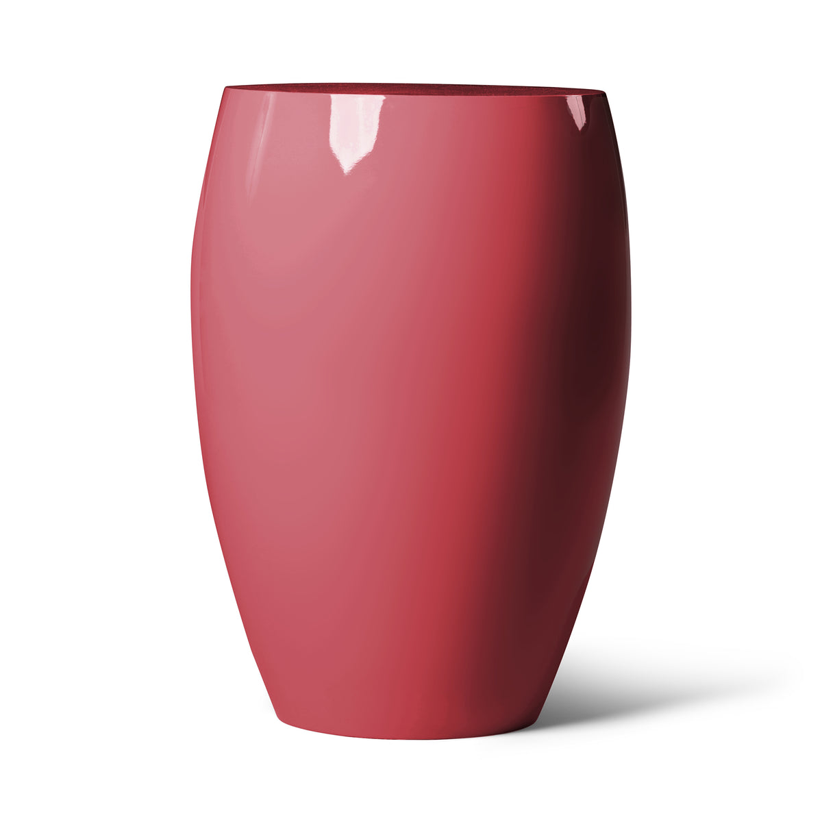 Modern Raspberry High Gloss Lacquer Finish Karma Side Table