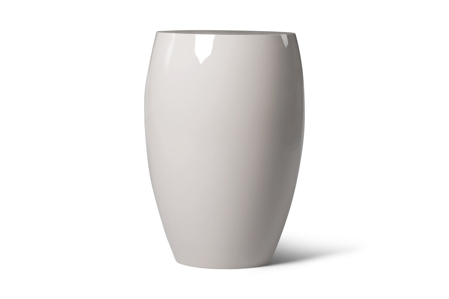 Modern Snow Day High Gloss Lacquer Finish Karma Side Table