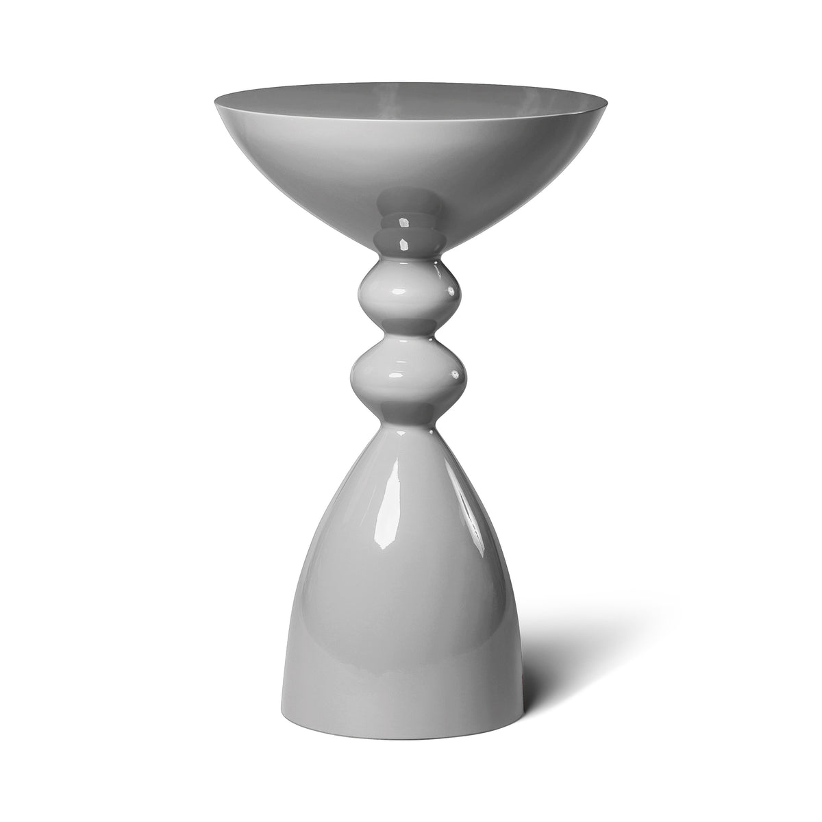 Modern Cloud Cover High Gloss Lacquer Finish Snap Side Table