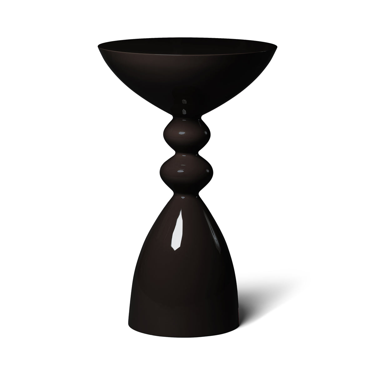 Modern Ink High Gloss Lacquer Finish Snap Side Table