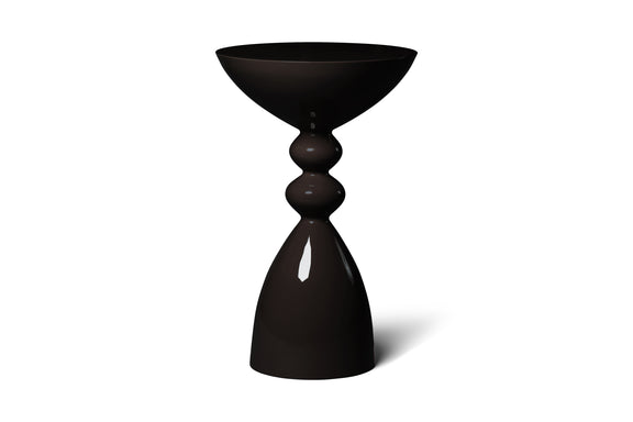 Modern Ink High Gloss Lacquer Finish Snap Side Table
