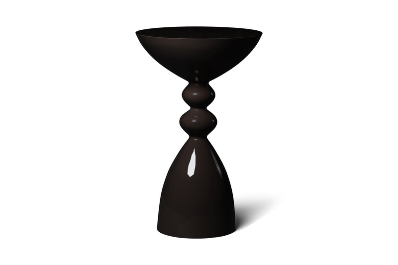 Modern Ink High Gloss Lacquer Finish Snap Side Table